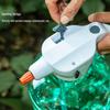 3L White Flower Pot Tray with Sprayer for Balcony Gardening and Disinfection
