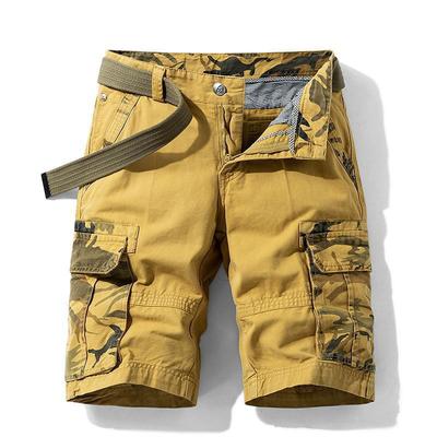 Summer Men Cargo Camouflage Shorts Mens Cotton Beach Multi Pocket Shorts Man Spring Casual Joggers Shorts Male Dropshipping