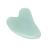 Gua Sha Facial Tool Natural Jade Stone Guasha Massage Board for Face Relieve TensionsPeach Heart Light Green