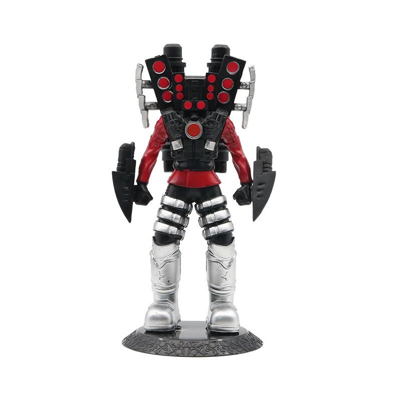 High Quality Pvc Titan Clock Man Figure Large Golden Warrior Model For Collectors