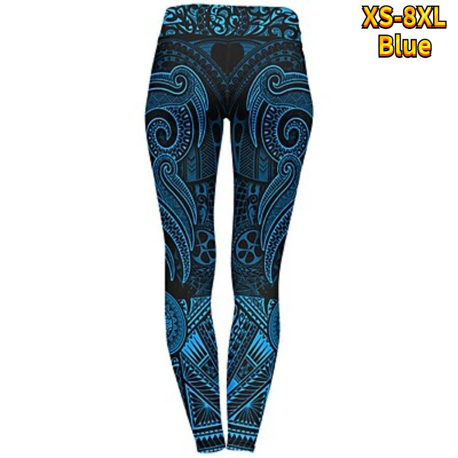 

Женские эластичные леггинсы для йоги с синим принтом ключей, спортивные штаны для фитнеса, бега, спортзала и активного отдыха XS синий