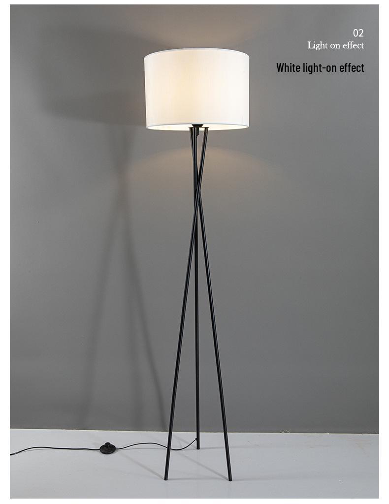 Nordic Modern Three-Legged Floor Lamp - Elegant Minimalist Lighting for Living Room, Bedroom, or Homestay.