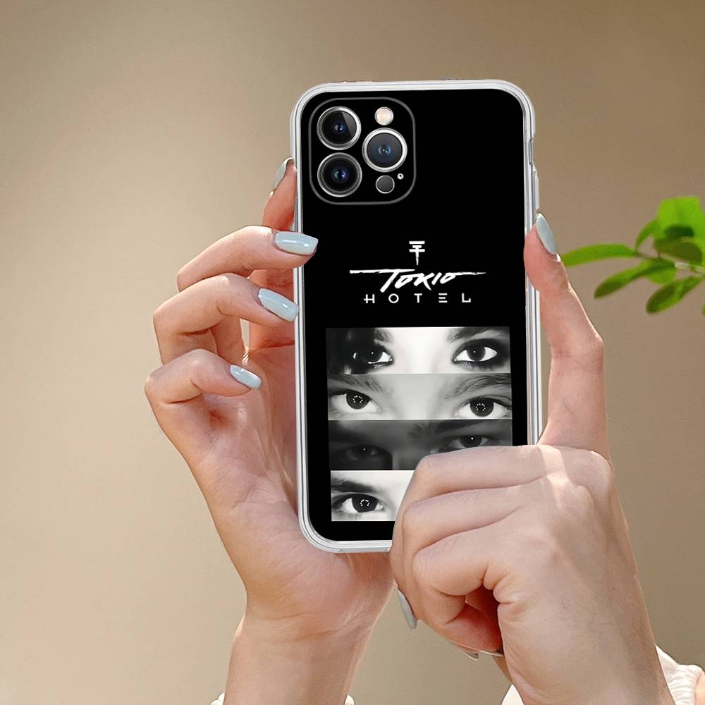 Tokio Hotel Band For IPhone 11 12 13 14 15 16 17 Pro Max Plus Air Transparent Clear Shockproof Case