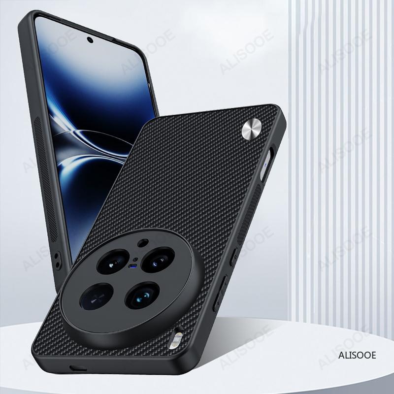 Shockproof Funda for VIVO X200 Ultra Case Luxury Fiber Texture PU Leather Protection Back Cover Capa