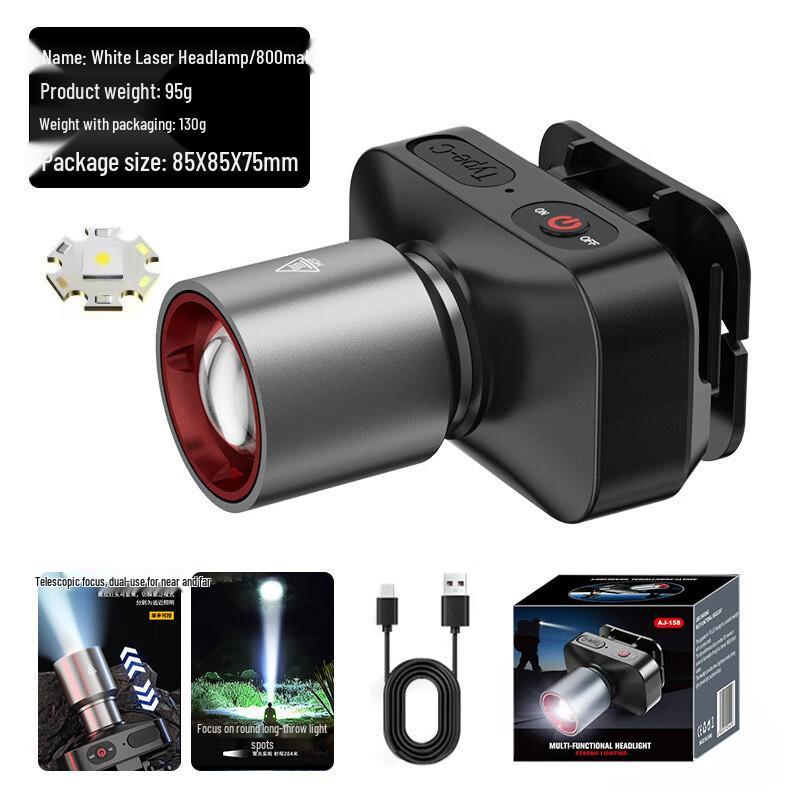 

Nufeng Rechargeable White Laser Stepless Zoom Fishing Headlamp