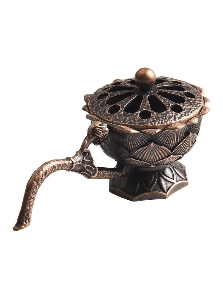 Home Fragrances Incencence Burner 9*5.3*4.7CM Burner With Handle Fit For Home Decoration Lotus Incense High-quality