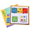 Parent-child board game children's fun toys face-changing Rubik's cube building block interactive puzzle Table Game gift