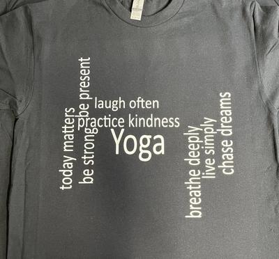 Yoga T-Shirt Tee Entspannen atmen lachen Unisex