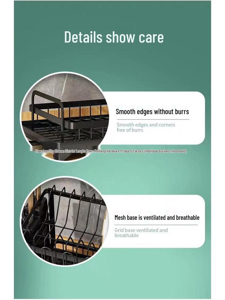 Multifunktionales Küchenarbeitsplattenregal: Aufbewahrung für Schüssel, Teller, Essstäbchenhalter mit Messerblock und Schneidebrett