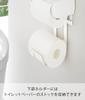Yamazaki Jitsugyo Toilet Paper Holder Upper Rack 2 Tiers White Approx. W17 X D12.5 X H35cm Plate Shelf Accessory Holder Toilet 4436