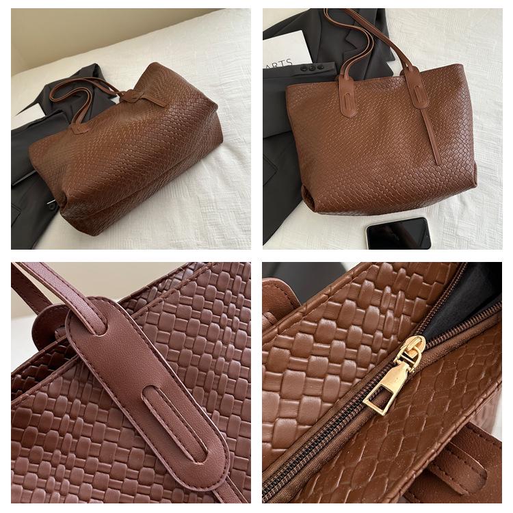 Damska tkana torba tote o dużej pojemności - Nowa moda 2024