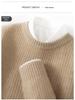 Men's Premium 100% Cashmere Round Neck Sweater - Thick Knit Casual Business Pullover