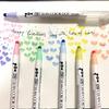 Kuretake ZIG Clean Color Dot Markers, Gentle 6-Color Set, AP Certified, Ideal for Marking Planners/Diaries, Photocopyable, Acid-Free, Lightfast, Odorl