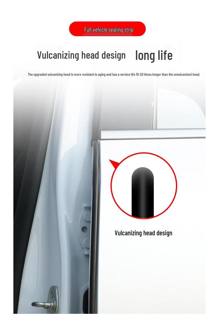 BYD Seagull Car Door Sealing Strip: Sound Insulation, Dustproof, Silent, Waterproof Rubber Strip Modification.