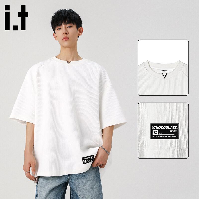 :CHOCOOLATEit Men s Loose-Fit Henley Short Sleeve T-Shirt 2XL