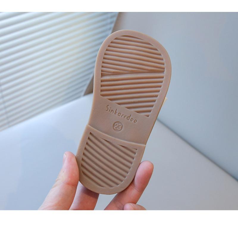 Summer Girls' Bowknot Fashion Sandals, Children's Princess Shoes, Soft-Soled Anti-Slip Beach Shoes.