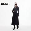 ONLY Women's 2025 Winter Faux Two-Piece Round Neck Long Sleeve A-Line Dress