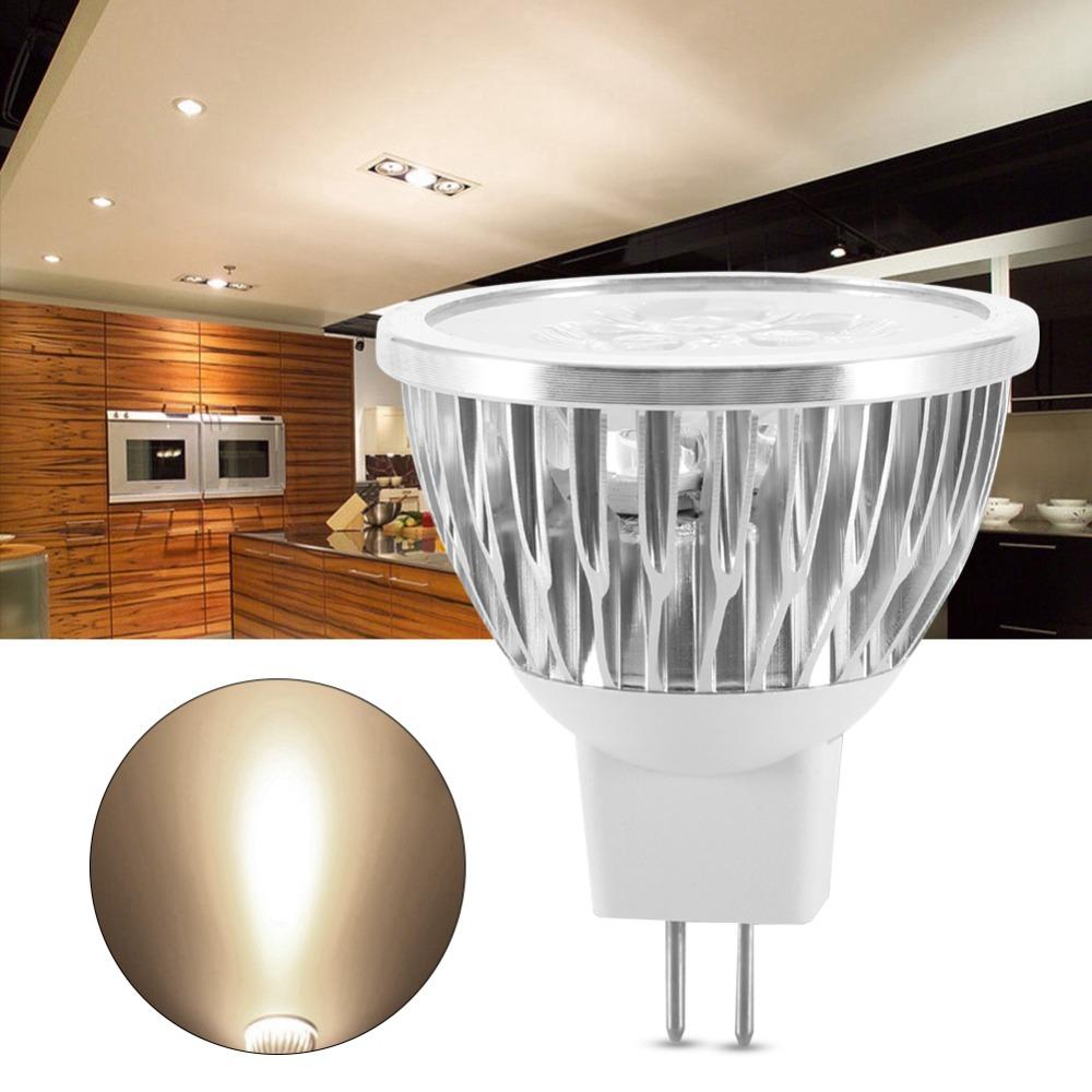 6 Pack Low Voltage MR16 LED Bulbs 12V 3W LED Spot Light Bulbs Aluminum Warm White 3000K LED Light Bulbs Home