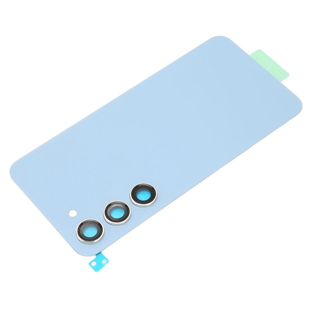 Replacement Back Glass Phone Rear Glass Housing with Pre Installed Camera Lens Tape for Galaxy S23 Blue