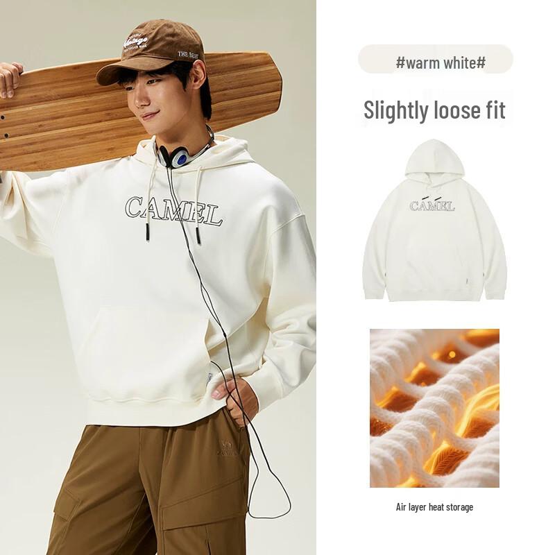 CAMEL Men's American Heavyweight Loose Fit Pullover Hoodie