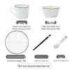 Portion Control Ceramic Plate: Round 3-Compartment, Square 5-Compartment for Diet & Kids' Meals