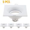 5/10 Pcs Round Square Recessed Ceiling Lights Frame Fittings GU10 Fixture Holder Led Down Lights Accessories 85/90mm Holder Base