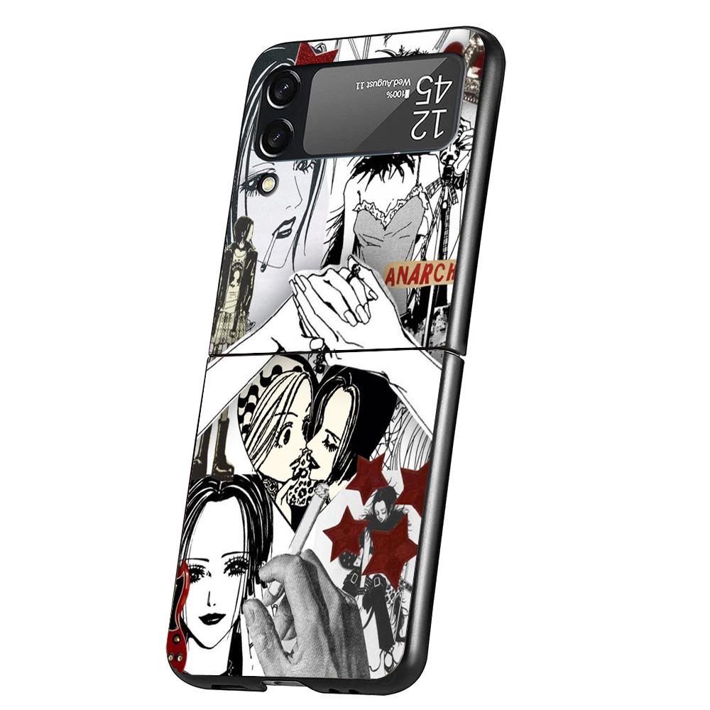 Anime Oosaki Nana Phone Case For Samsung Galaxy Z Flip 7 6 5 4 3 5G Cover ZFlip7 ZFlip6 ZFlip4 ZFlip5 ZFlip3 Coque Fundas Galaxy