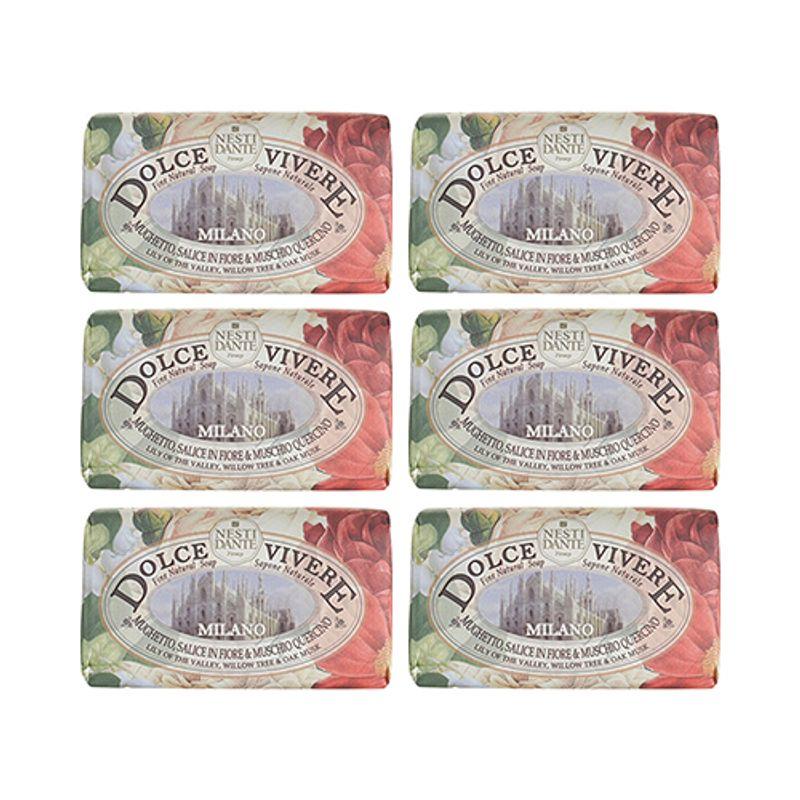 Nestidante Dolce Vivere 1 Milano Soap 250g x 6 Pack [Box Product]