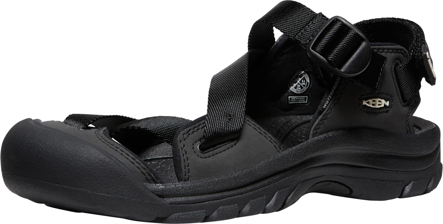 

ZERRAPORT II Sandals for cm [KEEN] Women, BLACK/BLACK, 25.0