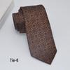 Men's 8cm Jacquard Polyester Tie - Business Formal and Casual High-Class Style