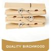 Clothes P Wooden Clothesp, 15 PCS Sturdy and Heavy Duty Natural Wood Clips for Hanging Clothes Photo Pictures Crafts Small Classroom Decorative Cheer