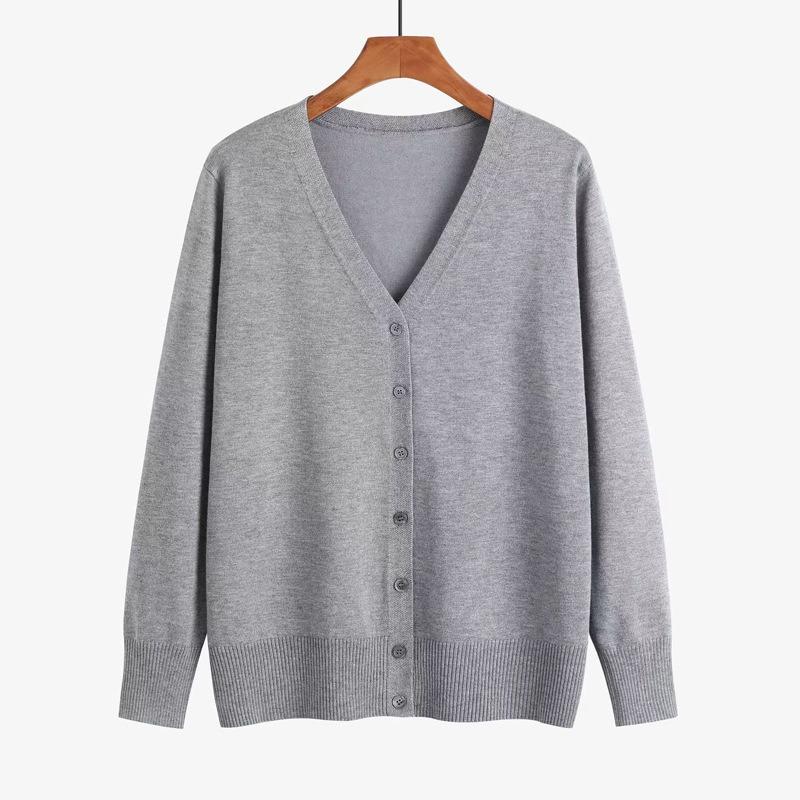 Women S Long Sleeve V Neck Cardigan Sweater Casual Style