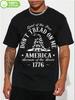 Plus Size 100% Cotton T-shirt - "Land of the Free
