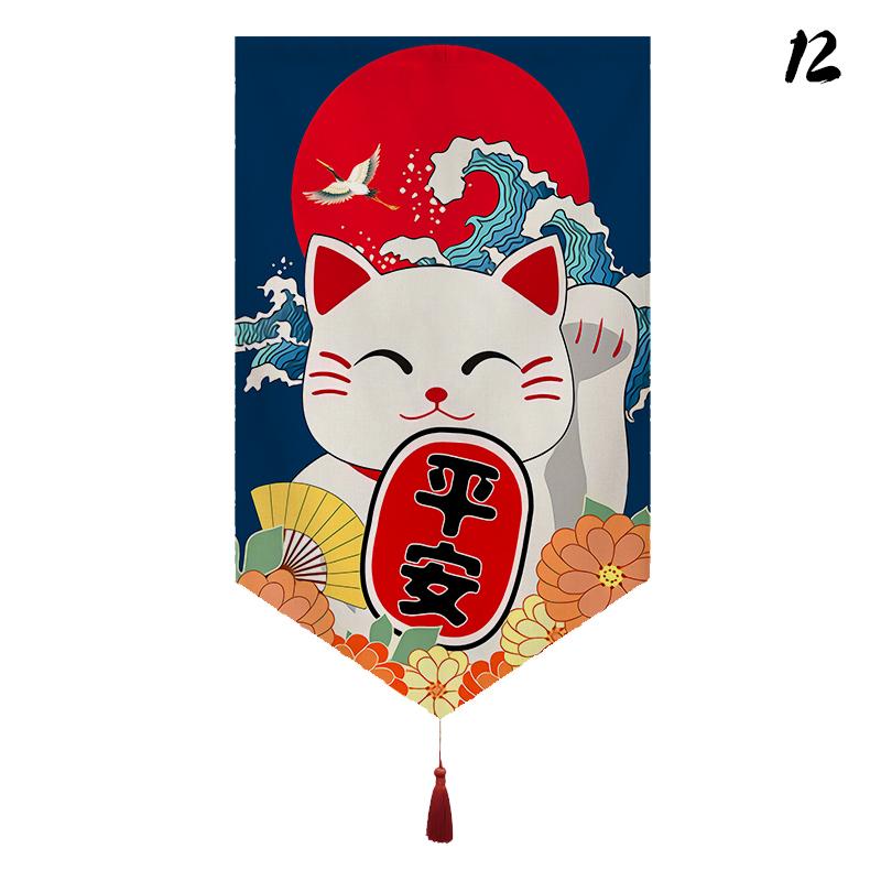 Japanisches Restaurant Dekor Kurzer Türvorhang Küche Sushi-Laden Hängender Halbvorhang Izakaya Banner Eingangsbereich Küchenabtrennung
