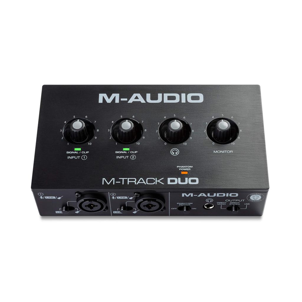 USB Audio Interface with Music Production Software for Low Live Home Duo M-Audio Mac, Win, DTM, DAW, Noise, Streaming, Playback, Recording, M-Track