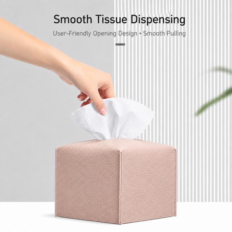 Dustproof PU Leather Tissue Storage Box