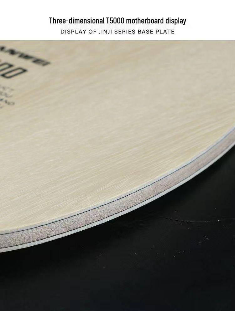 SANWEI T5000 Carbon Table Tennis Paddle: 5-Ply Wood, 2-Ply Carbon, for Beginners and Intermediate Loop Attackers.