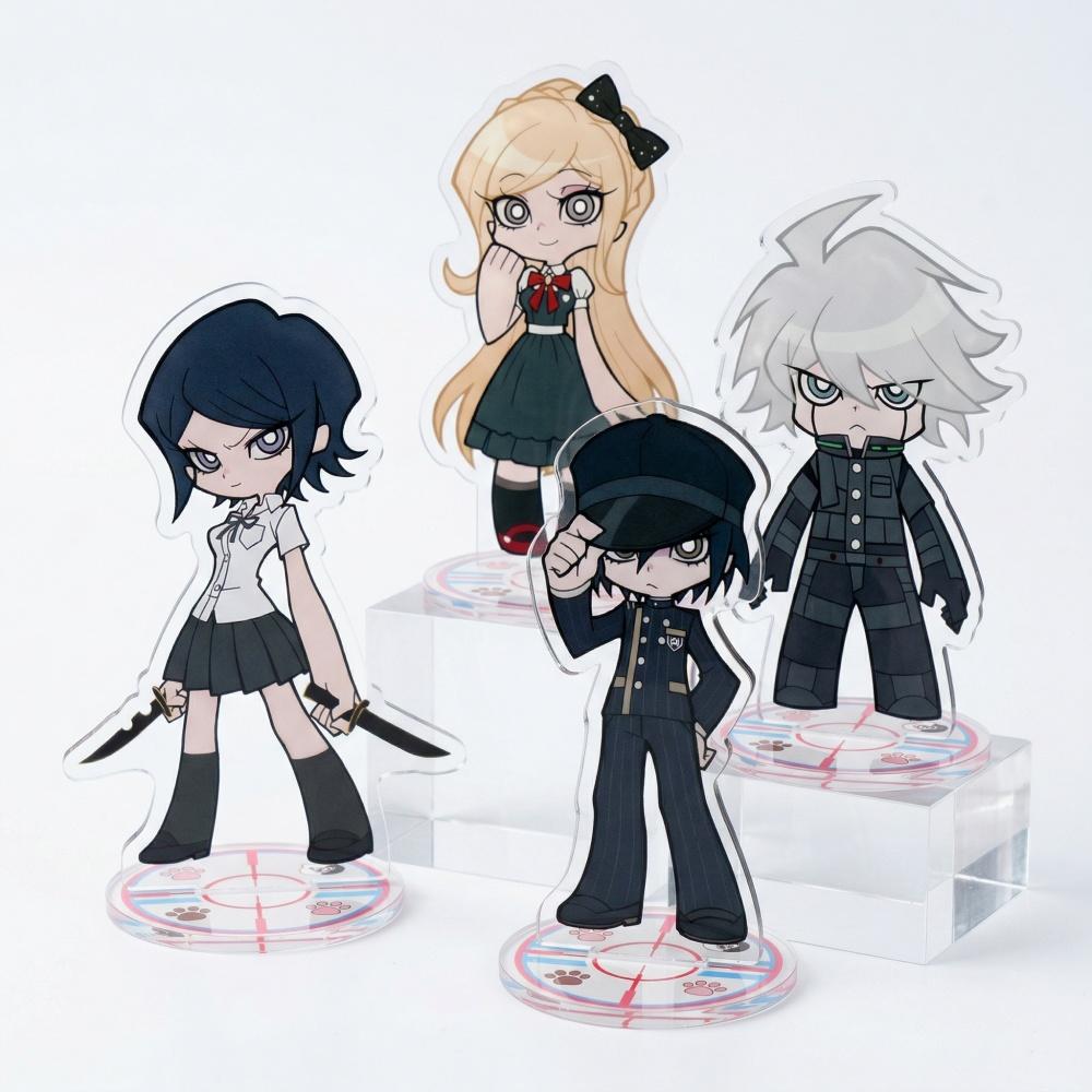 10cm Q Version Danganronpa Acrylic Stand Key Nagito Chiaki Kokichi Kyoko Anime Desktop Decor Birthday Collection Gift