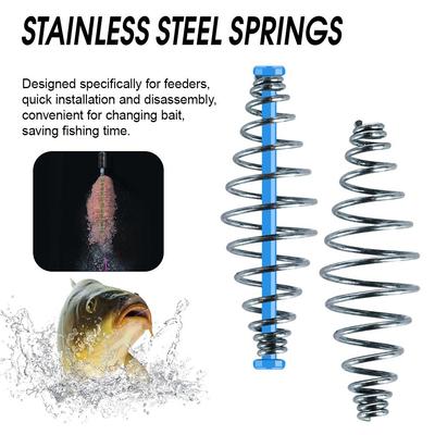 10/30Pcs Fishing Spring Feeder Cage New Style Floating Feeder Carp Fishing Tackle Hair Rig Combi Rigs High Quality Fishing Tools