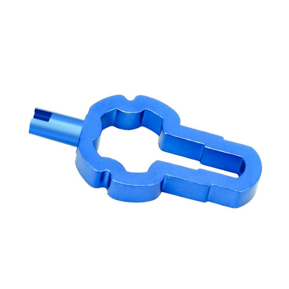 

Французский американский гаечный ключ для клапанов, инструмент для золотника клапана, инструмент для велосипедного клапана, демонтаж шинной камеры и удлинителя шины Multifunctional air nozzle tool синий