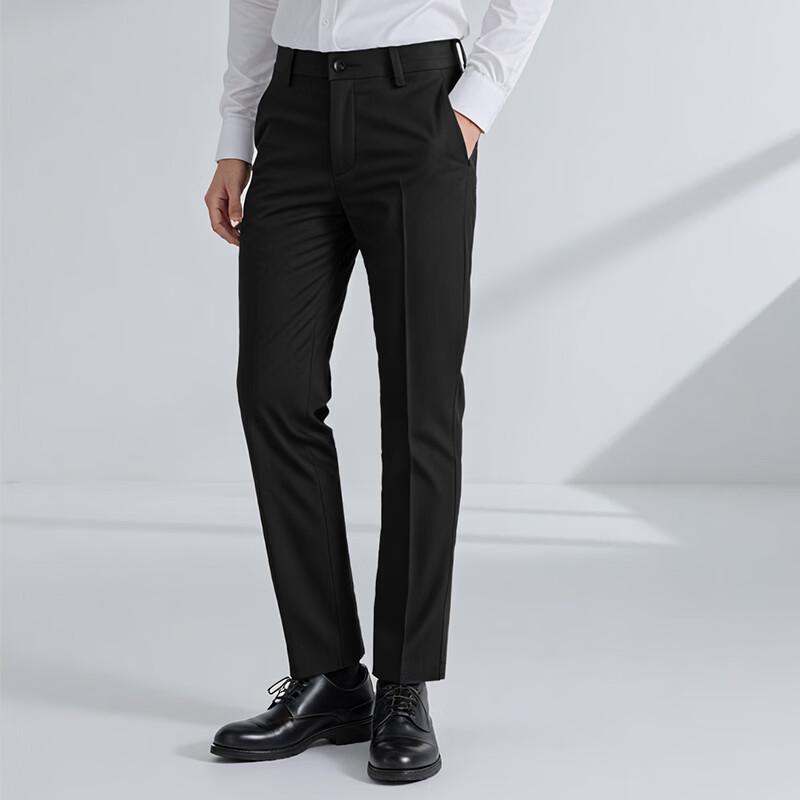 Teluoman Machine Washable Wrinkle-Free Formal Trousers