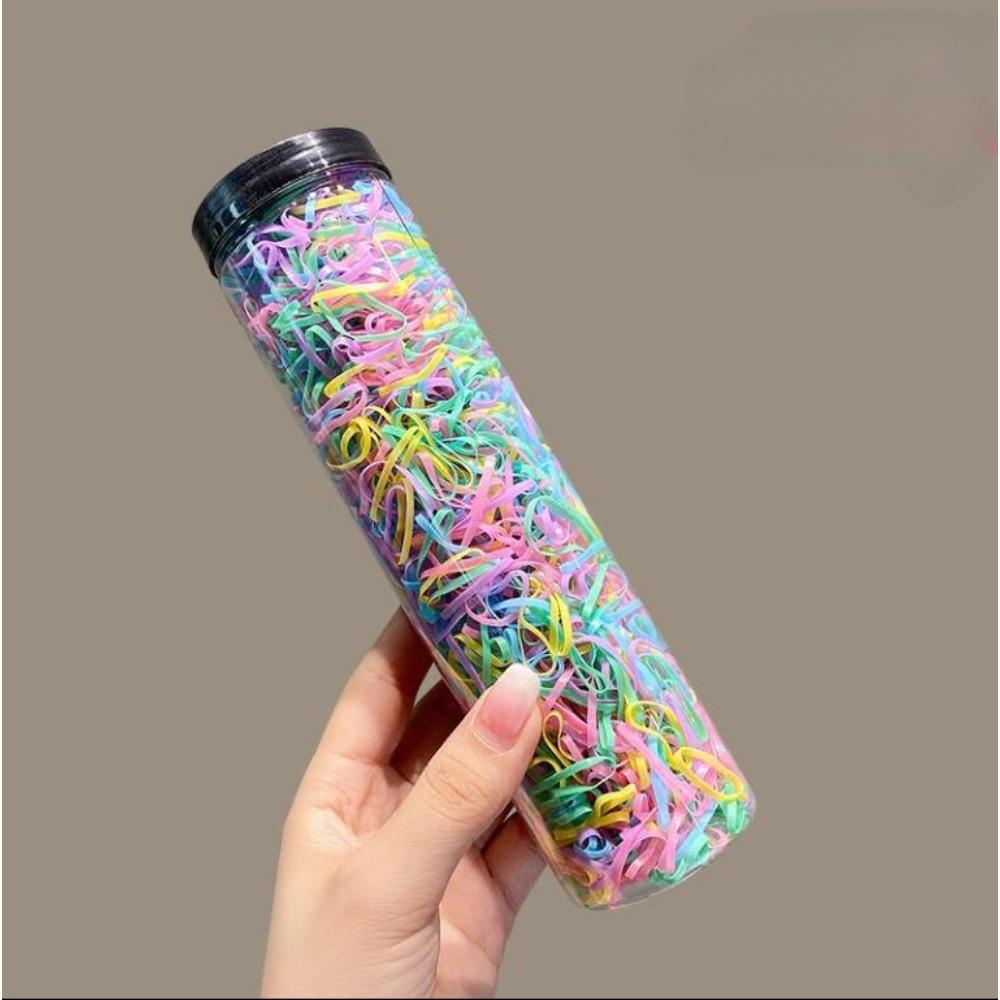 1000Pcs Colorful Elastic Hair Bands for Girl Scrunchie Rubber Band Ponytail Holder Kids Hair Accessories Baby Hair Ties