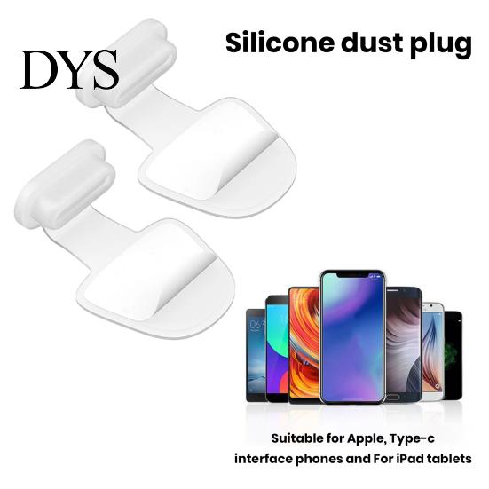 Cell Phone Dust Plug Silicone for iPhone Android 8Pin Type-C Waterproof Tablet Mobile Charging Port Cover Protector Stopper
