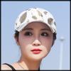 Cap with Feather CA699 [White Fang] Pattern, Sports, Running, Outdoor, Women, Men, (white)