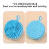 Silicone Body Scrubber Whirlwind Double Sided Bath Brush Hair Washing Massage Comb Bathroom Skin Shower Cleaning Brushes