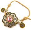 Les Trésors De Lily [E5844] - Designer Bracelet 'Memories of the Past' Amber Pink