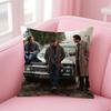 SSupernatural TV Series Cushion Cover Natural Linen Pillow Case DoubleSided Print Decorative Sofa Pillowcase Home Decor Gift