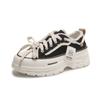 Thick Sole Retro Summer New Canvas Shoes High Heel 5cm Female Tide Students All Casual Board Shoes  Sneakers P495