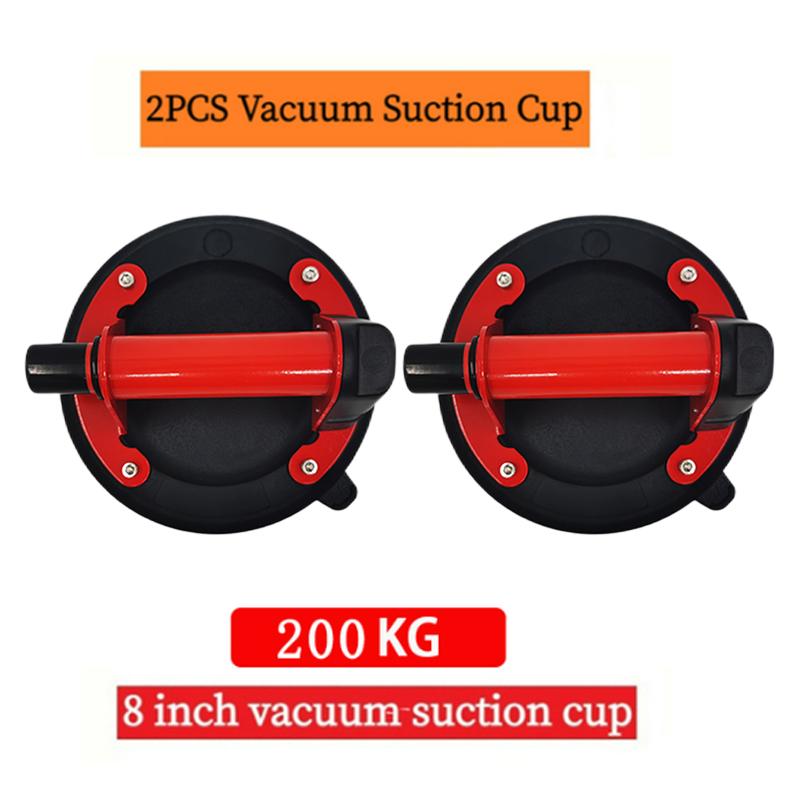 2 PCS 21CM Diameter Vacuum Suction Cup Granite Glass Tile Suckers Manual Lifting 8 Inch 220kg Bearing Capacity Heavy Suction Cup
