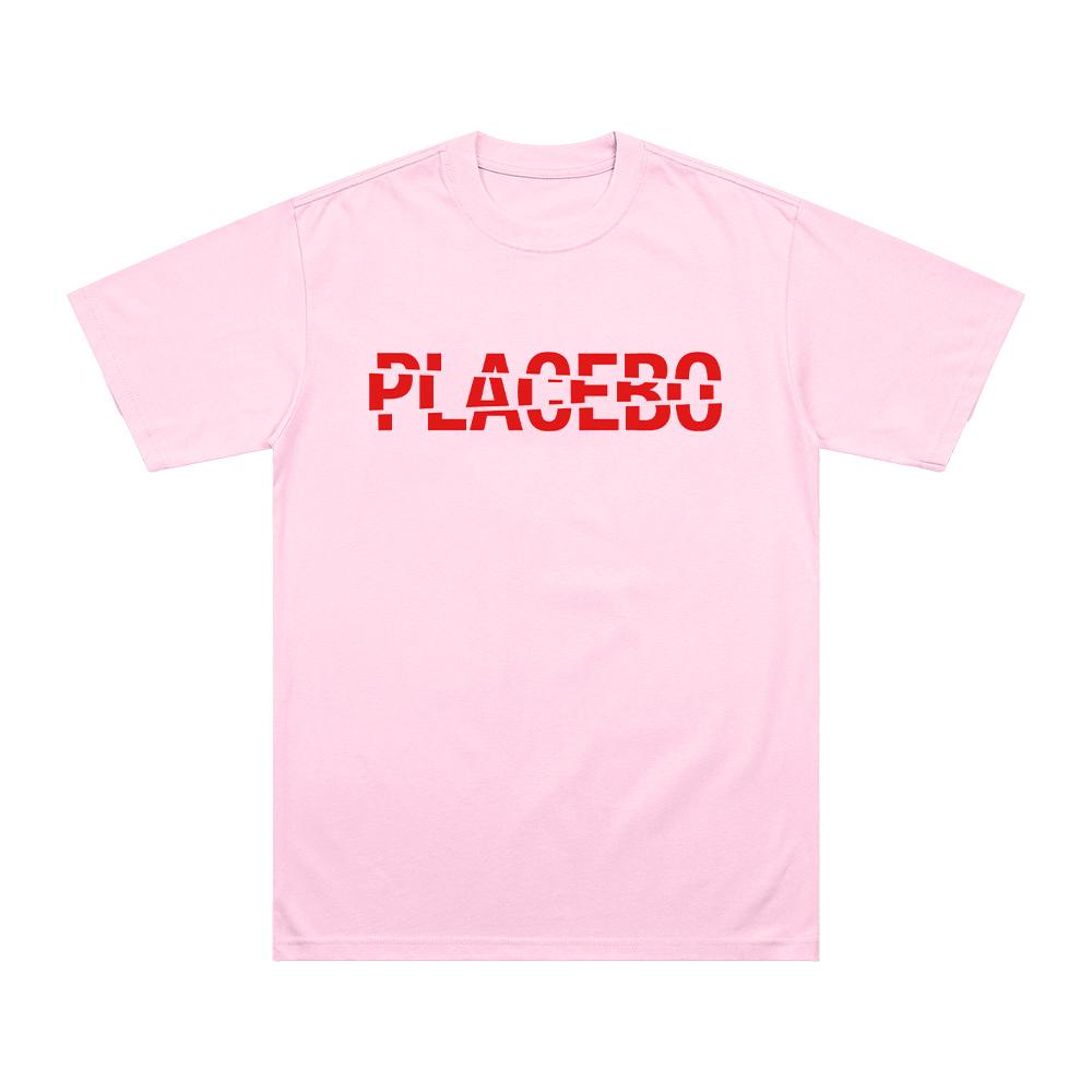 Placebo Logo Tshirt Print Cotton Tshirt Alternative Rock Band Unisex Short Sleeve Tee Summer Casual Breathable Loose Streetwear